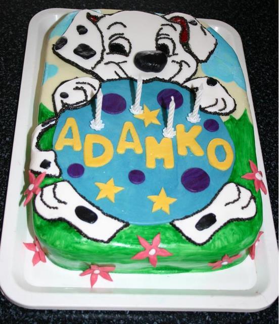 Dalmatín s loptičkou, torta, Rozprávkové torty, Natuska, 1