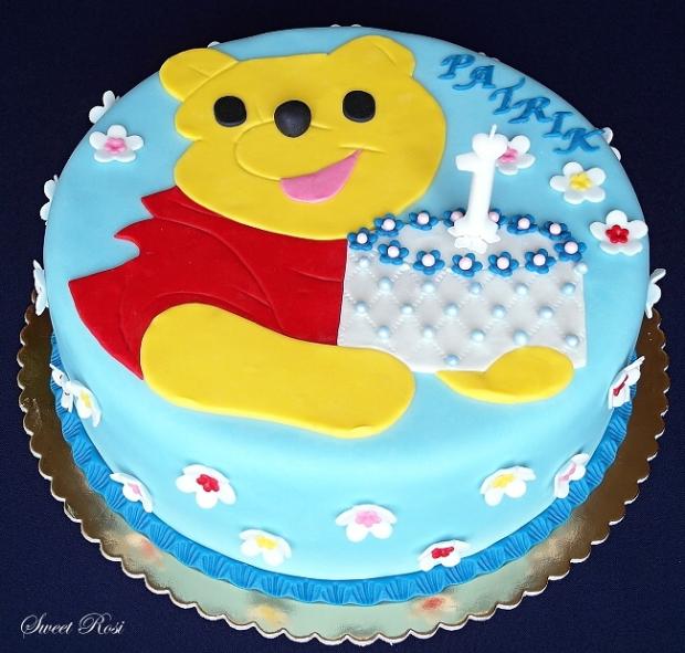 Macko Pú, torta, Rozprávkové torty Macko Pú, torta, Rozprávkové torty, Sweet Rosi, 1