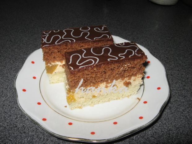 Kaštanové řezy s broskví, torta, Zákusky Kaštanové řezy s broskví, torta, Zákusky, hanka0, 1