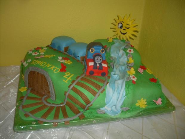 vláčik thomas, torta, Torty autíčka, vláčiky, jana19077, 1