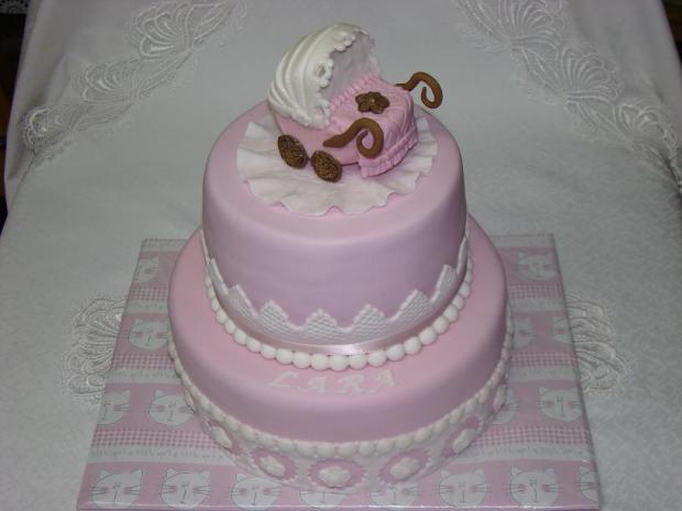 Kočiarik pre Laru, torta, Torty na krstiny Kočiarik pre Laru, torta, Torty na krstiny, keli62, 1