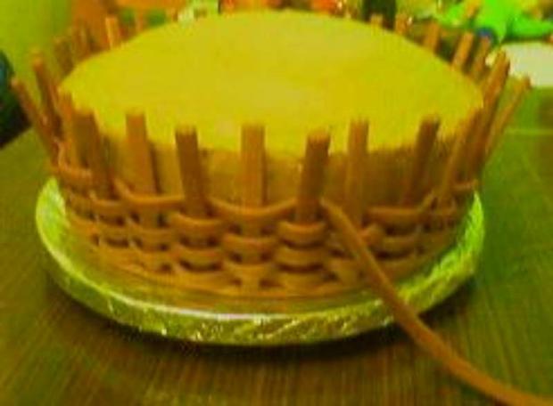 vypletanie košíka, torta, Ozdoby na torty, tanka, 1