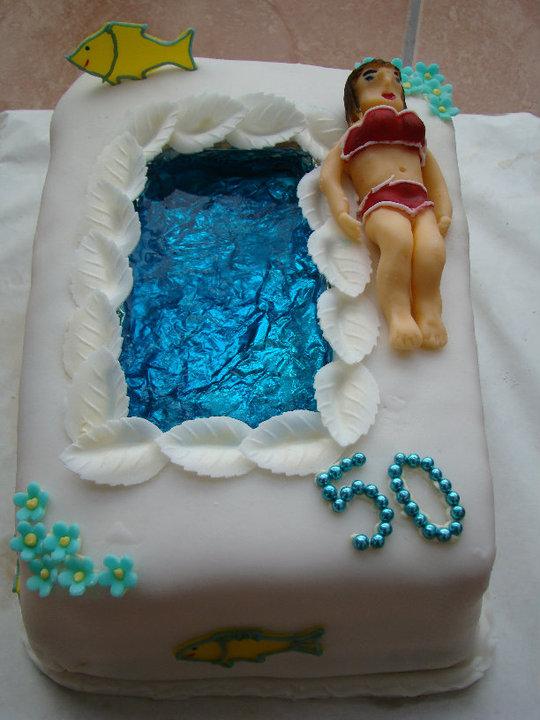 bazén, torta bazén, torta, anina1, 1