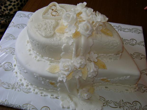 bielo zlaté slzy, torta, Svadobné torty bielo zlaté slzy, torta, Svadobné torty, marlenka 771, 1
