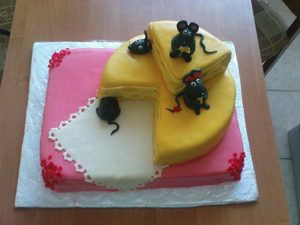 myšičky na syre, torta, Ostané torty pre deti, ivipišti, 1
