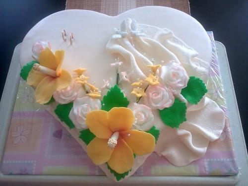 srdce, torta, Svadobné torty, Zuzana Machovičová, 1