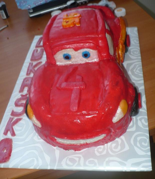 MCQUEEN  moja úplne prvá detská :), torta, Torty autíčka, vláčiky, martina48, 1