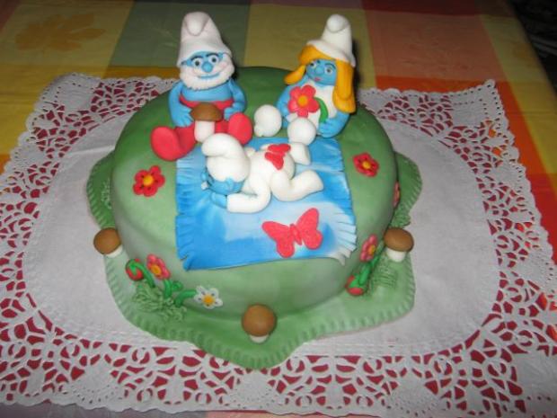 šmolkovia, torta, Rozprávkové torty šmolkovia, torta, Rozprávkové torty, zu-zu, 1