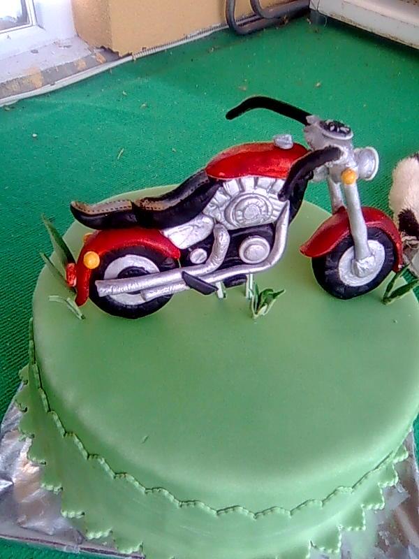 miesto skutočnej motorky, torta, Narodeninové torty miesto skutočnej motorky, torta, Narodeninové torty, babka2607, 1
