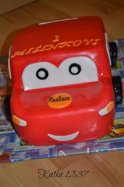 mc queen, torta, Torty autíčka, vláčiky, katka1237, 1
