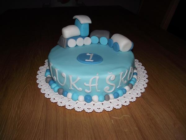 Jednoducha vlacikova, torta, Torty autíčka, vláčiky, dvojicka, 1