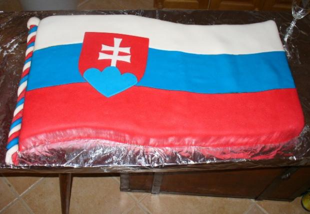 Vejúca Slovenská vlajka, torta, Netradičné torty, Mišela, 1