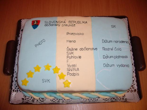 obciansky preukaz, torta, Narodeninové torty, emili2710, 1