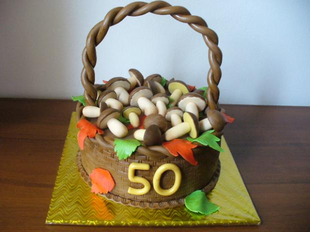 Košík s hríbami, torta, Netradičné torty, majuska23, 1