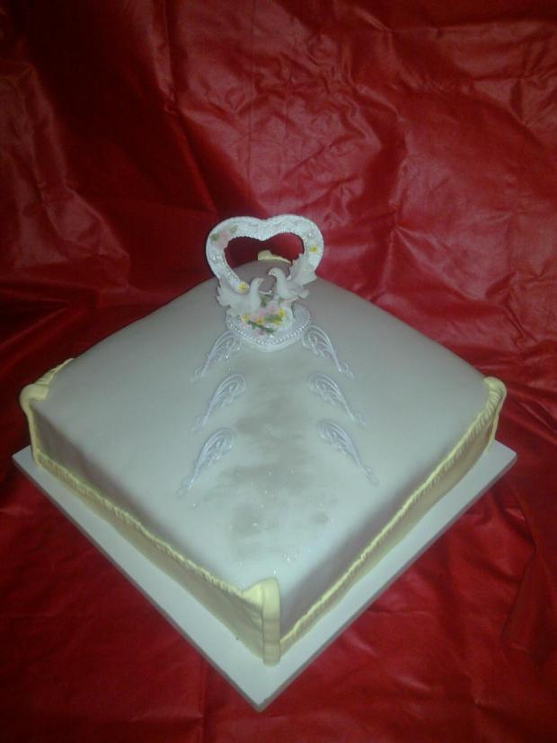 štvorec, torta, Svadobné torty, tatianatn, 1