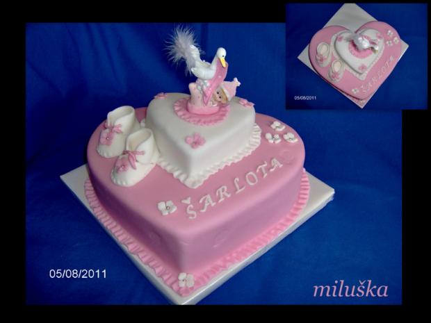 Šarlota-krstiny, torta, Torty na cirkevné sviatky Šarlota-krstiny, torta, Torty na cirkevné sviatky, miluška, 1
