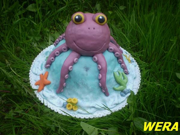 chobotnice, torta, Torty so zvieratkami, WERA, 1