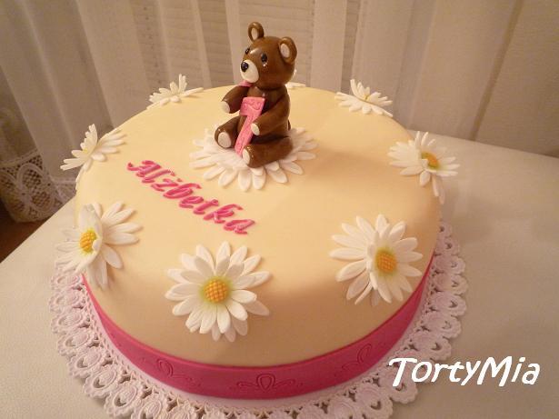 Torta s medvedíkom, torta, Torty pre dievčatá, TortyMia, 1