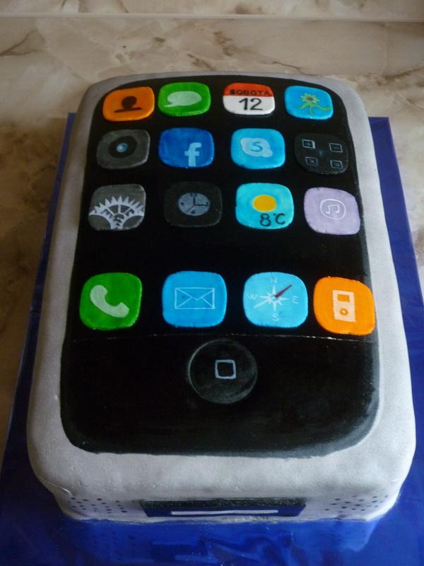  akože iphone :-), torta, Narodeninové torty, Kaga, 1