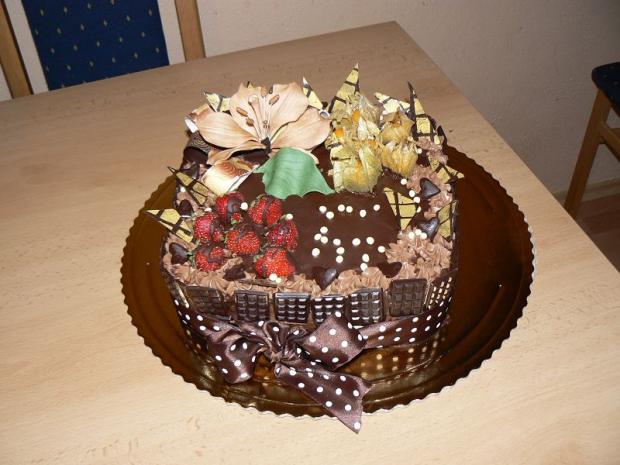Čokoládová s ovocím, torta, Čokoládové torty Čokoládová s ovocím, torta, Čokoládové torty, yvetta11111, 1