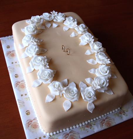 Svadobny obdlznik, torta, Svadobné torty Svadobny obdlznik, torta, Svadobné torty, Spagi, 1