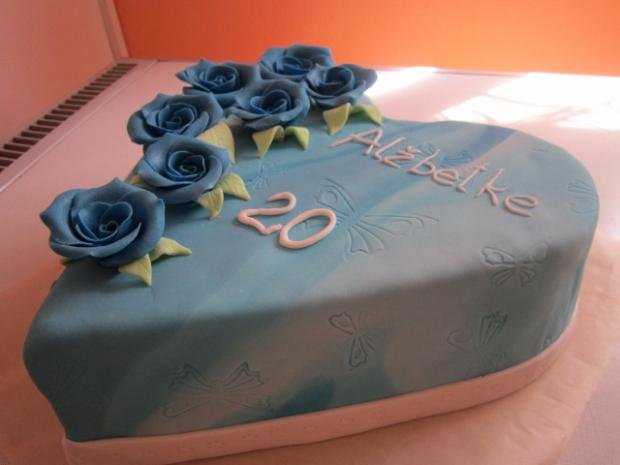 Modré ruže na želanie, torta, Narodeninové torty, Lucka148, 1
