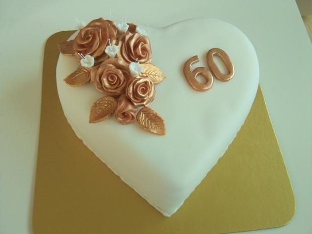 Srdce na 60-ku, torta, Narodeninové torty, Zdenda30, 1