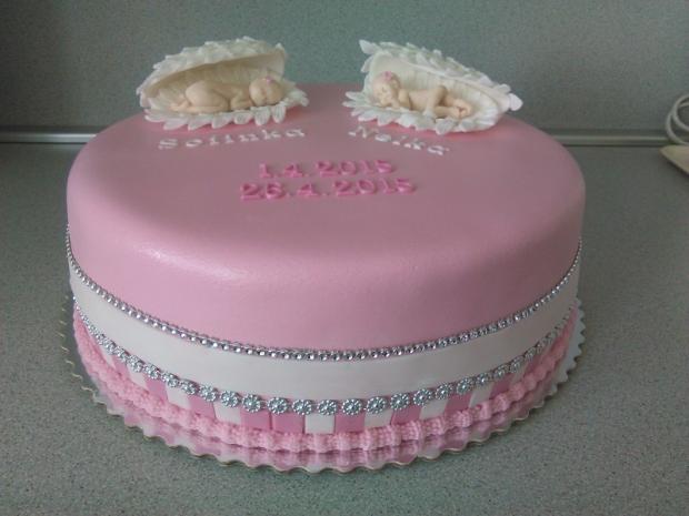 na krst pre dvojicky, torta, Torty na krstiny na krst pre dvojicky, torta, Torty na krstiny, katka63, 1