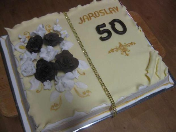 kniha na 50-tku, torta, Narodeninové torty, evinaf, 1