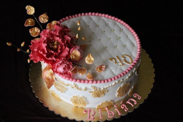 krabica s kvetmi na 40-tku, torta, Narodeninové torty krabica s kvetmi na 40-tku, torta, Narodeninové torty, iwuska7, 1