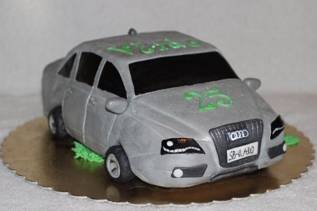 autíčko audi, torta, Narodeninové torty autíčko audi, torta, Narodeninové torty, iwuska7, 1