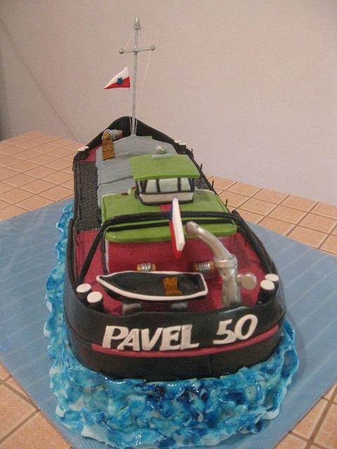 Loď zezadu, torta, Narodeninové torty, monceb, 1
