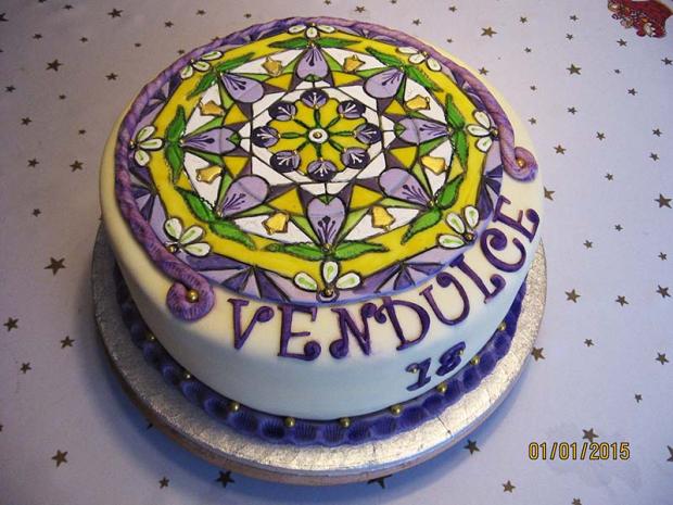 mandala ,,Štěstí,, k 18.nar., torta, Narodeninové torty mandala ,,Štěstí,, k 18.nar., torta, Narodeninové torty, zdenab., 1
