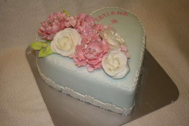 Srdiečko, torta, Narodeninové torty Srdiečko, torta, Narodeninové torty, stanula, 1