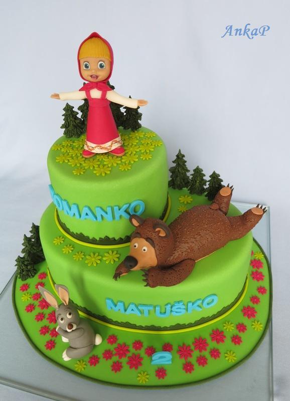 Miša a Maša, torta, Rozprávkové torty Miša a Maša, torta, Rozprávkové torty, AnkaP, 1