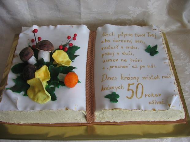 Kniha s hríbami :-), torta, Narodeninové torty Kniha s hríbami :-), torta, Narodeninové torty, lienkaS, 1