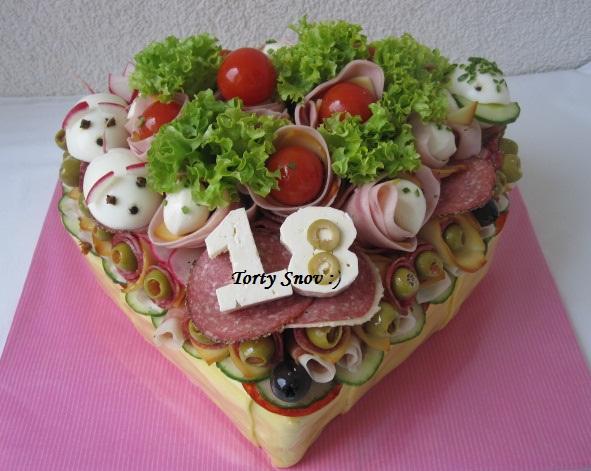 Slaná torta na 18-tku, torta, Slané torty Slaná torta na 18-tku, torta, Slané torty, Torty Snov, 1