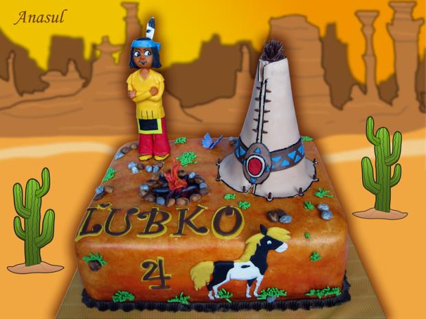 YAKARI, torta, Rozprávkové torty, anasul, 1
