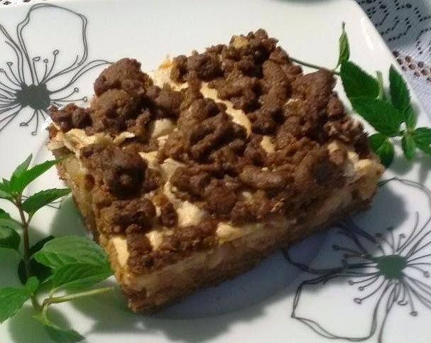 Jablkový koláč s bielkovou penou, recept Jablkový koláč s bielkovou penou, Recepty na zákusky, Oľga Birošová
