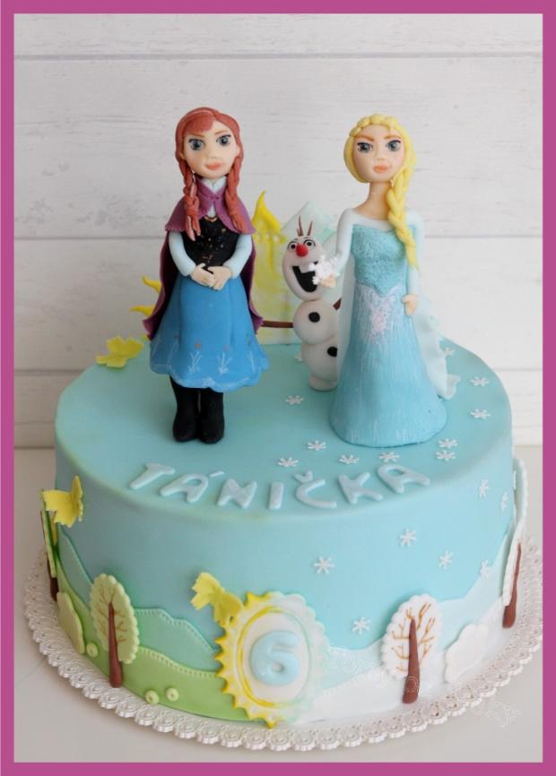 Frozen pre Táničku, torta, Torty pre dievčatá, sasettka, 1