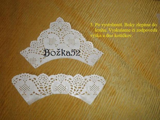 Ozdobné košíčky na tortičky, návod, Iné ozdoby, dekorácie, 5 Ozdobné košíčky na tortičky, návod, Iné ozdoby, dekorácie, bozka52, 5