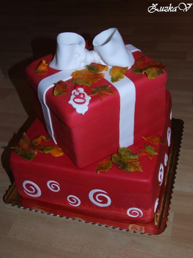 Darčekové krabičky v jesennom šate, torta, Narodeninové torty Darčekové krabičky v jesennom šate, torta, Narodeninové torty, ZuzkaV, 1