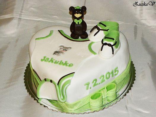 Krstinové srdiečko, torta, Torty na krstiny Krstinové srdiečko, torta, Torty na krstiny, ZuzkaV, 1