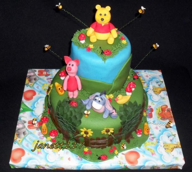Macko Pooh, torta, Rozprávkové torty, janett117, 1