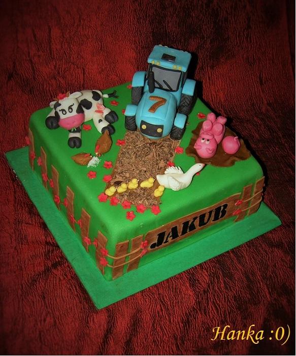 Gazdovský dvor , torta, Torty so zvieratkami, selinnka, 1