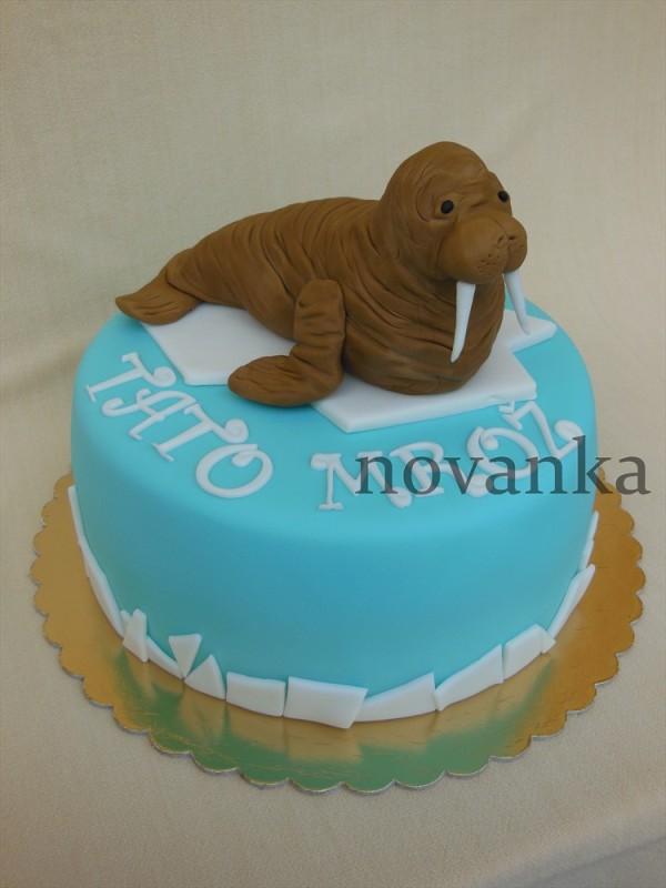 Mrož, torta, Narodeninové torty Mrož, torta, Narodeninové torty, novanka, 1
