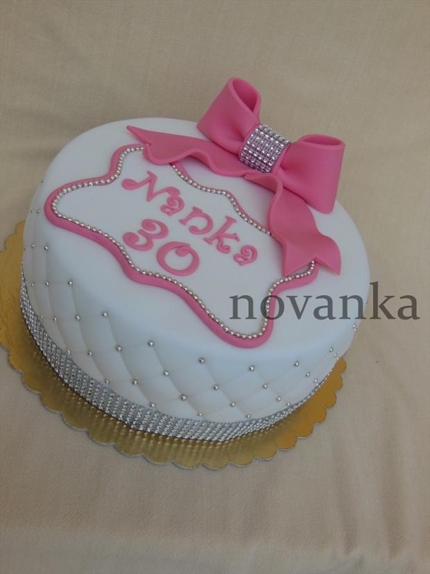 S mašľou, torta, Narodeninové torty S mašľou, torta, Narodeninové torty, novanka, 1