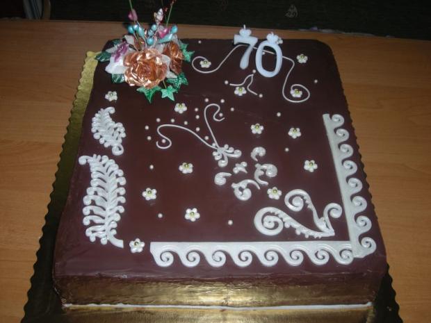 Klasika na 70-tku, torta, Narodeninové torty Klasika na 70-tku, torta, Narodeninové torty, GitkaK, 1