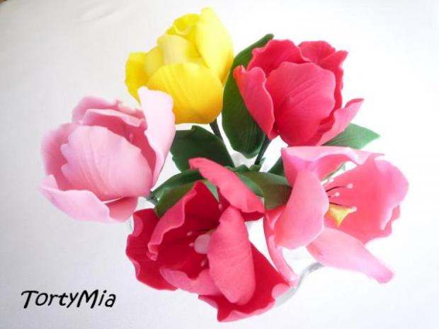 Tulipán, návod, Kvety, TortyMia, 8