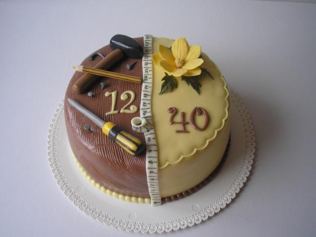 dvojitá oslava, torta, Narodeninové torty, rozlozna, 1